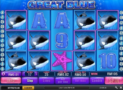 Great blue slot / 135