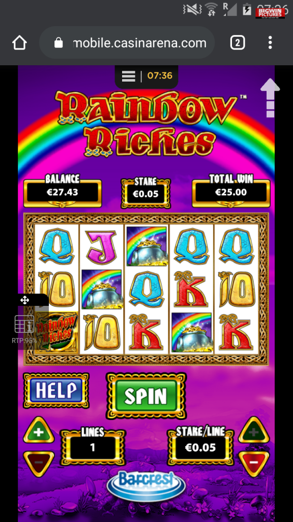 Rainbow riches slot
