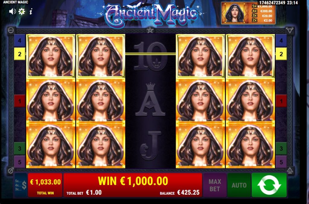 Gamomat Ancient Magic Slot Big Win 1,000x