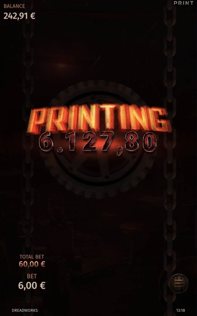 Print Studios Dreadworks Slot Big Win 1,021x