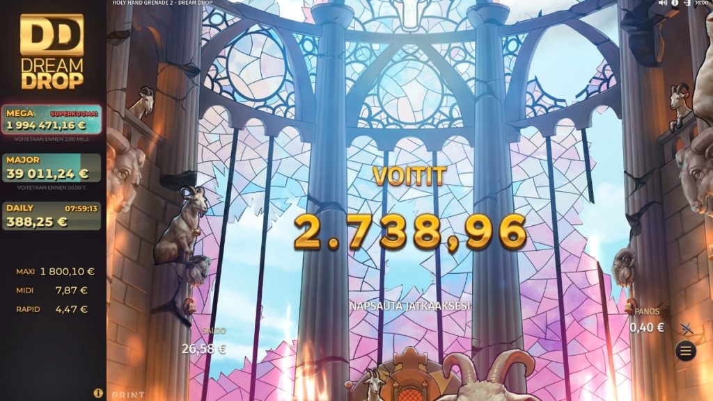 Print Studios Holy Hand Grenade Slot Big Win 6,847x