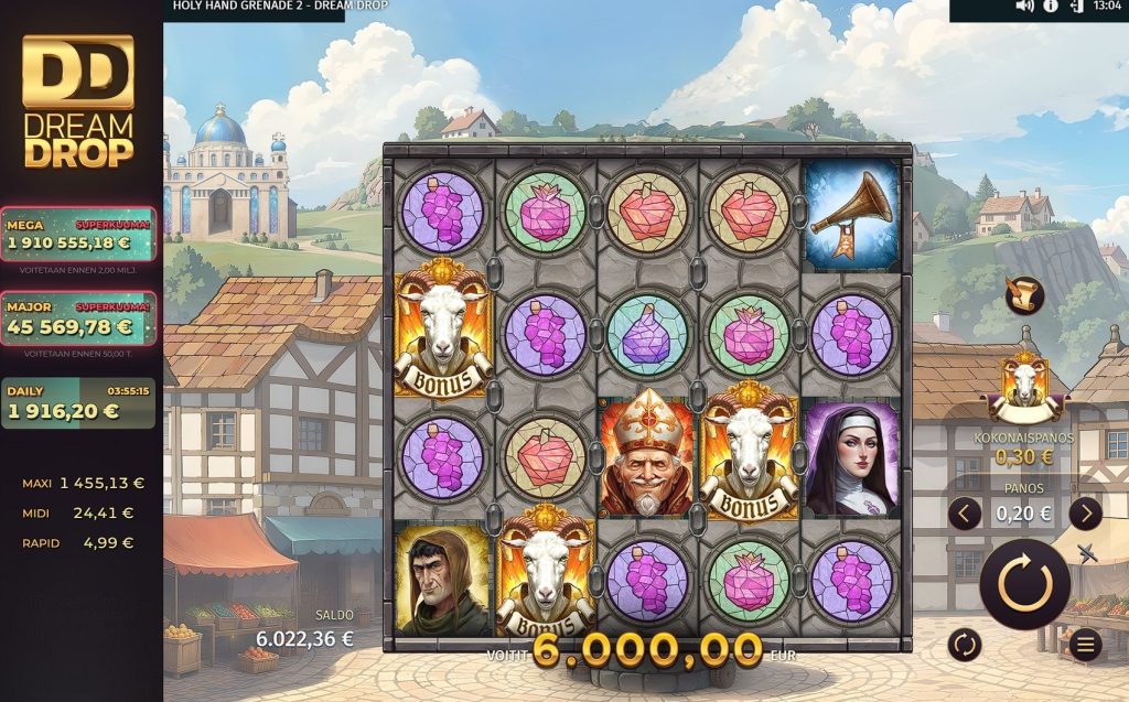 Relax Gaming Holy Hand Grenade Slot Big Win 30,000x