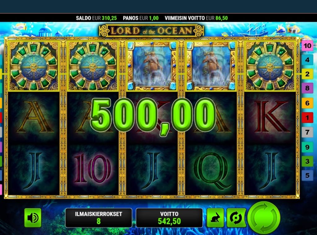 Novomatic Lord of the Ocean Slot Big Win 500x