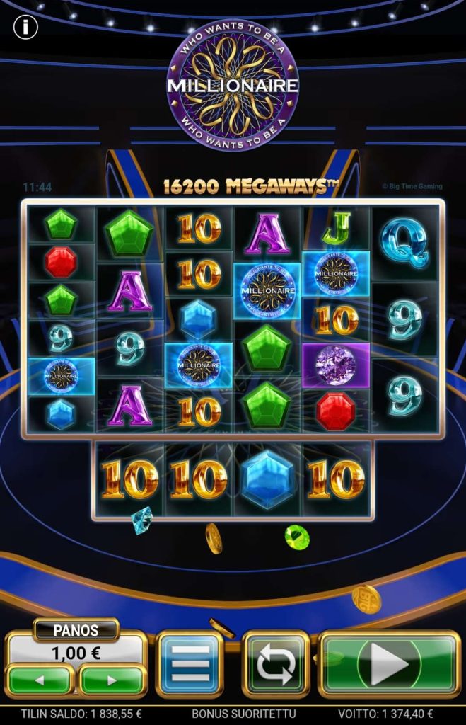 Big Time Gaming Who Wants To Be A Millionaire Slot Big Win 1,374x