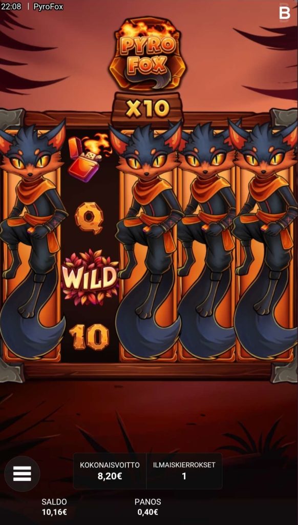 Backseat Gaming Pyrofox Slot Big Win 1,868x